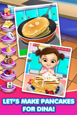 Dina's Food Lunch Maker Salon - Dessert Cake Making & Pancake Cooking Games for Girls & Boys! screenshot 4