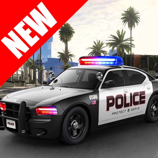 Police Car Chase Crime City Icon