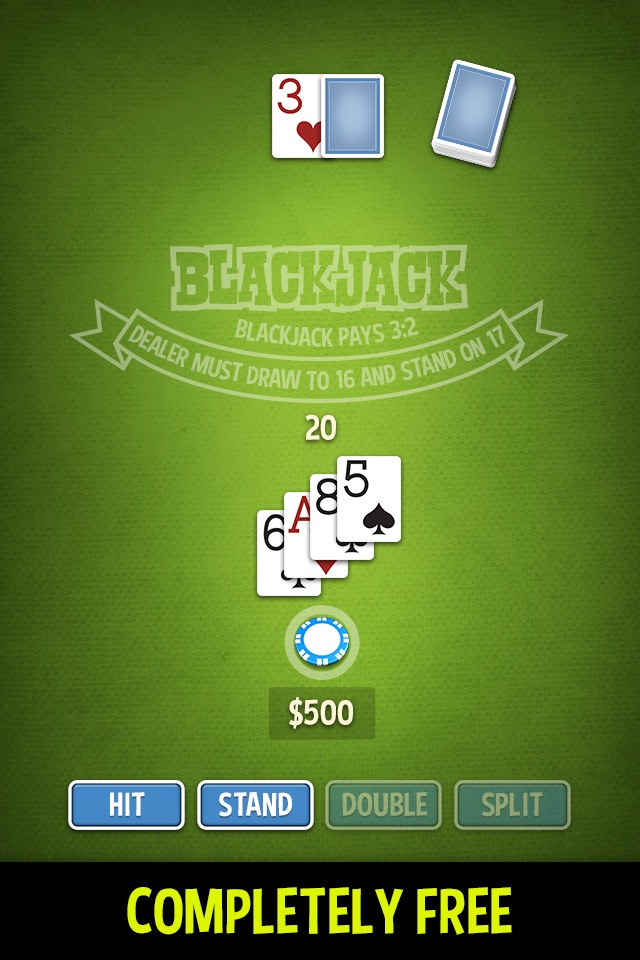 Blackjack 21 - ENDLESS & FREE screenshot 2