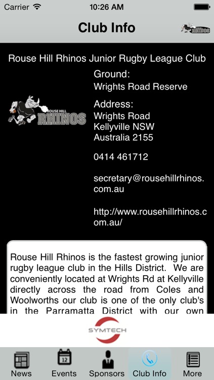 Rouse Hill Rhinos Junior Rugby League Club