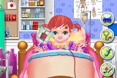Pregnant Fairy Baby Doctor games for kids screenshot 2