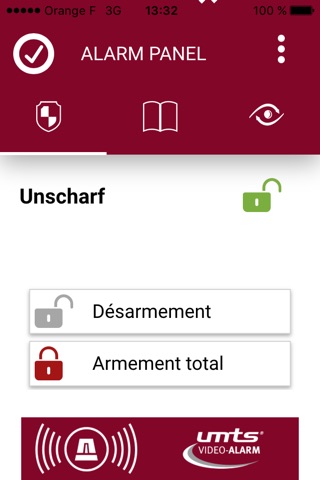 UMTS Video-Alarm APP screenshot 2