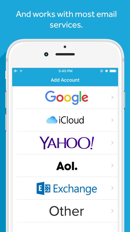 SlideMail – Email app for Gmail, AOL, Exchange, iCloud