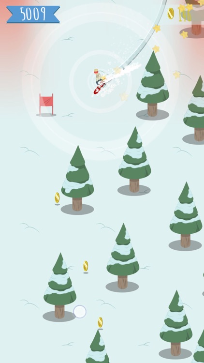 Avalanching: snowboard slalom endless runner! screenshot-4