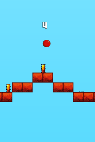 Red Bouncing Ball - Jump Over Spikes screenshot 3