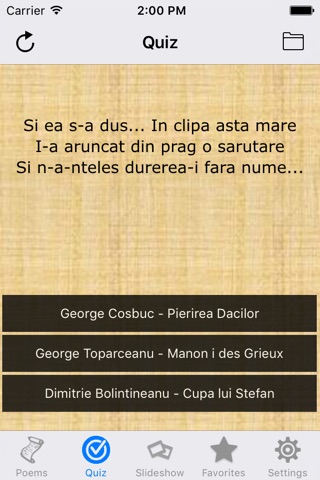 Romanian Poems HD Lite screenshot 3