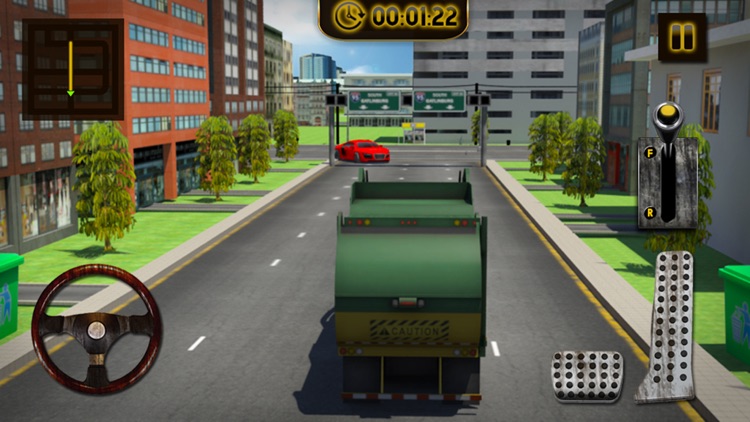 City Garbage Truck Driver Simulator: A Real Driving Test Game screenshot-3