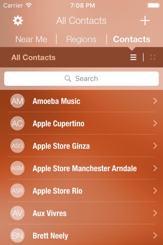 Colo: Contacts and locations. Your address book browseable by location screenshot 3