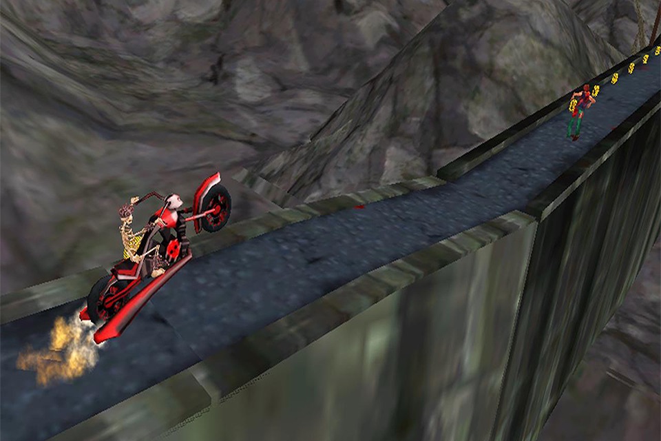 Death Bike Racing 3D. Ghost Rider Motorcycle Race in Skull Hell screenshot 4
