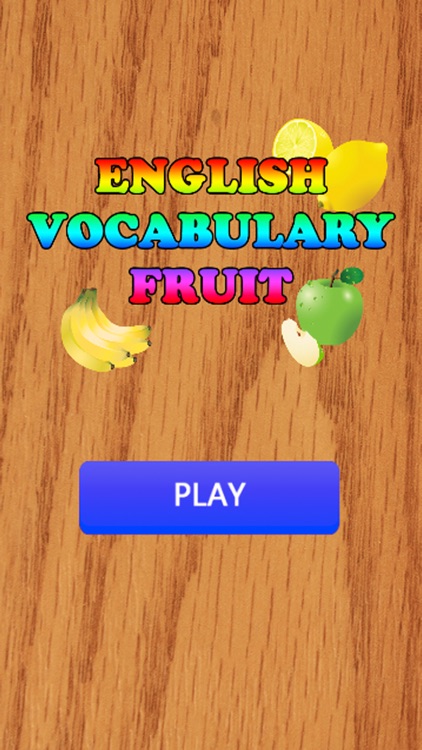 Education Game Learning English Vocabulary With Picture - Fruit