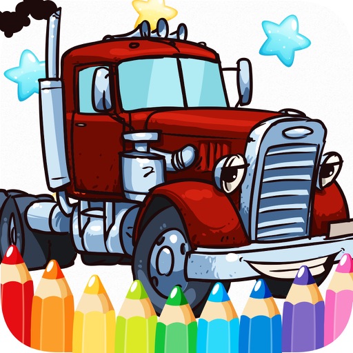 Car Fire Truck Free Printable Coloring Pages For Kids 2 iOS App