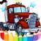 Car Fire Truck Free Printable Coloring Pages For Kids 2
