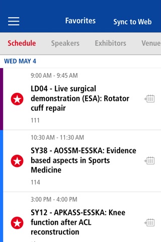 17th ESSKA Congress – free app screenshot 4