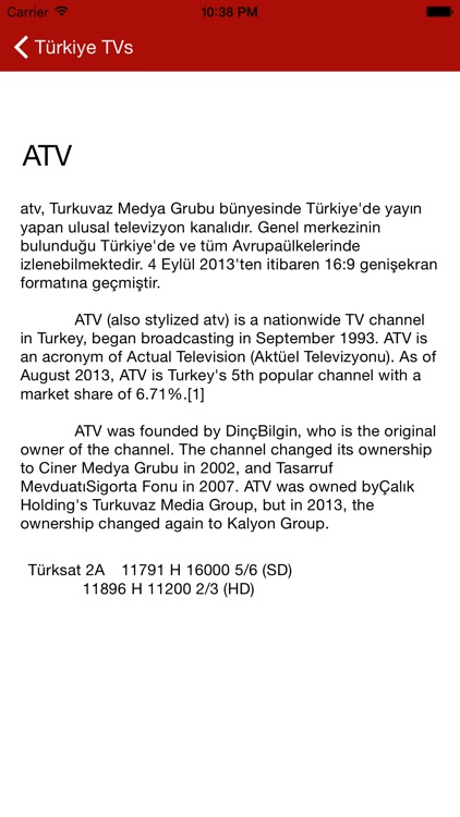 Türkiye TVs