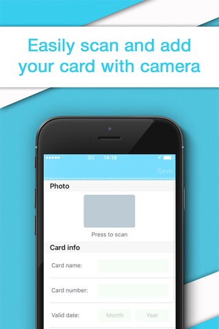 Credit Card Wallet - Reader & Scanner for Cards screenshot 2