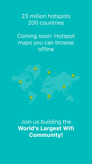 WifiMapper – free Wifi maps, find cafe hotspots, travel without roaming fees Screenshot