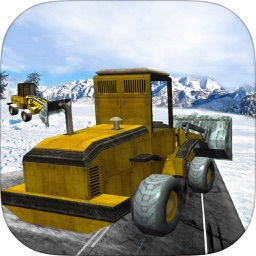 3D Winter Bulldozer Park Games