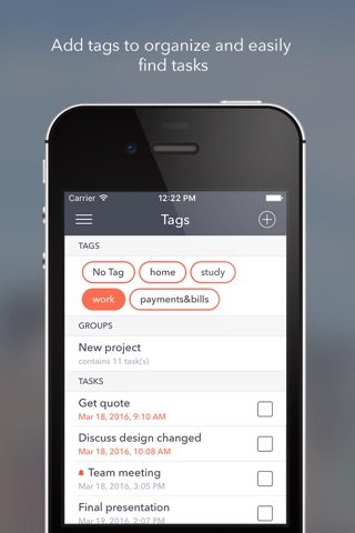 GTD Plus – to do and task list screenshot 2