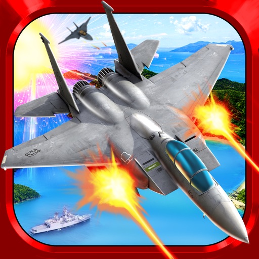 Jet Plane Fighter Pilot Flying Simulator Real War Combat Fighting Games Icon