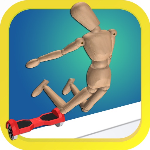 Hoverboard Stairs Accident Icon