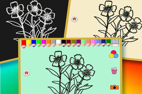 Coloring Flowers VIP screenshot 4