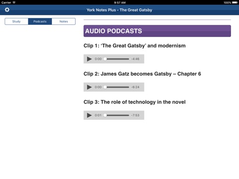 The Great Gatsby York Notes Advanced for iPad screenshot 4