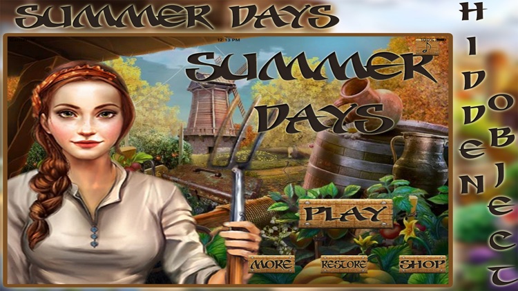 Summer Days Hidden Object