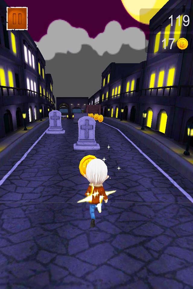 City Night Endless Infinite Vampire Runner screenshot 2