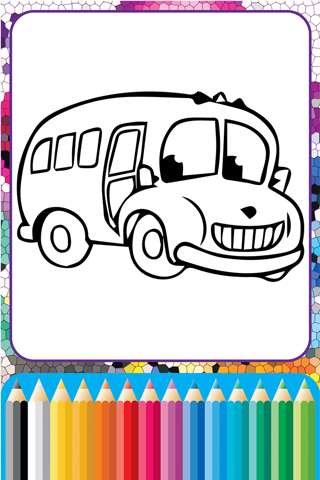 My ABC Cartoon School Bus Coloring Games for Kids screenshot 4