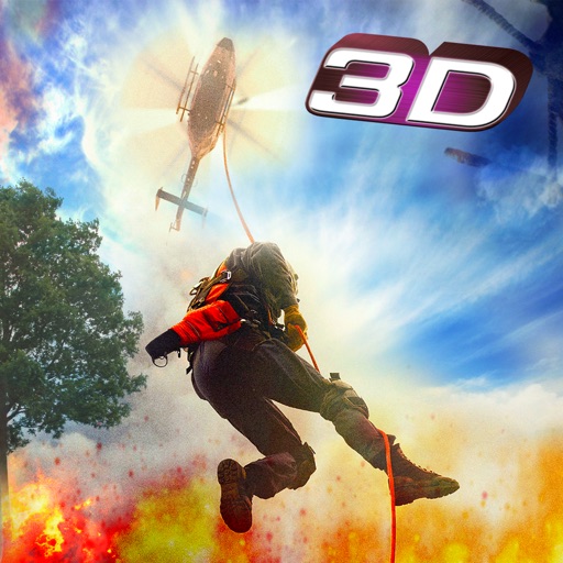 Jungle Fire Helicopter Rescue – Mission Impossible Extreme Forest icon