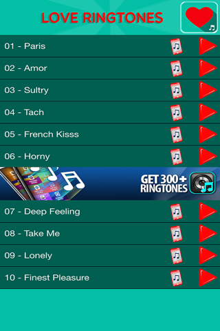 Love Ringtones Free – Romantic Melodies and Best Valentine's Day Soundboard for iPhone screenshot 2