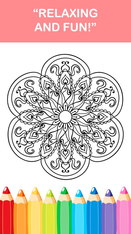 mandala coloring book - adult colors therapy free stress relieving pages screenshot-4