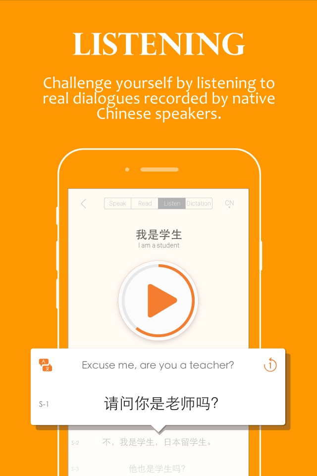 Improving Chinese Listening, Speaking and Reading Skills - Learn Mandarin Chinese  Language screenshot 3