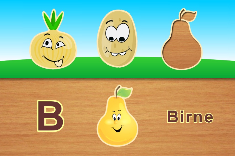 Fruits alphabet for kids - children's preschool learning and toddlers educational game screenshot 2