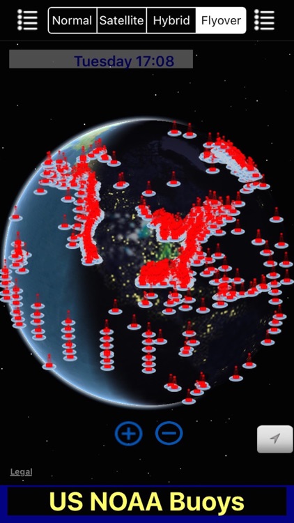 US NOAA Buoys with NOAA Radar 3D Pro