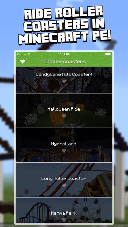 Rollercoaster Maps for Minecraft PE!