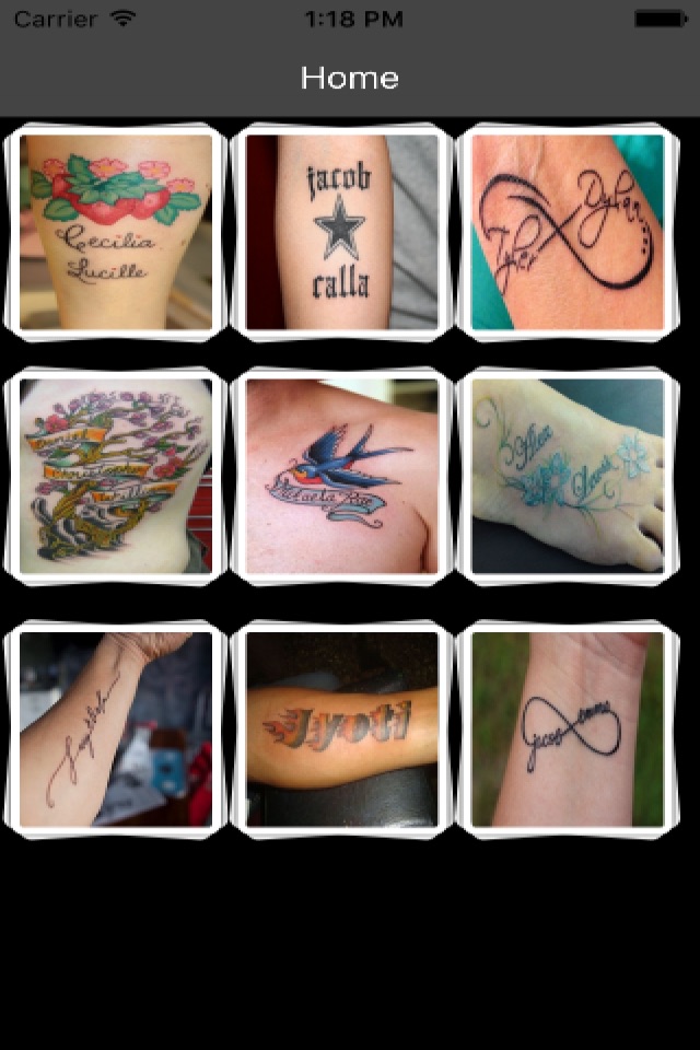 Name Tattoos screenshot 2