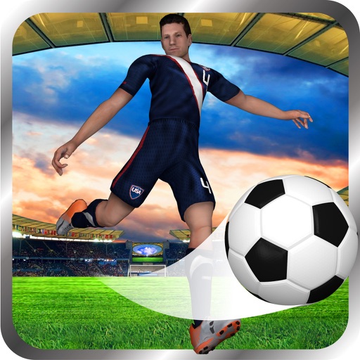 Soccer Flick Shot 3D - Fantasy Football Kick Practice Free 2016