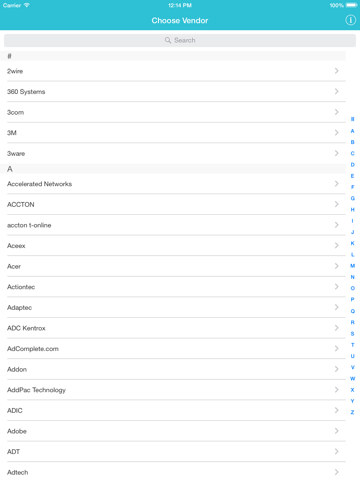 WiFi & Router Password Finder 2: Default passwords - náhled