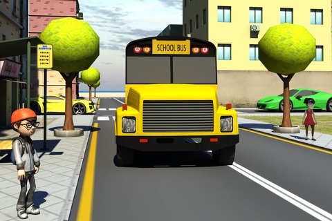 Kids School Bus learning driver Simulator screenshot 4