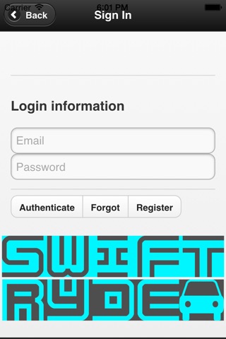 SwiftRyde screenshot 2