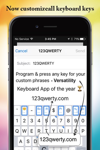 123QWERTY: Customize Alphanumeric Keyboard Keys screenshot 4