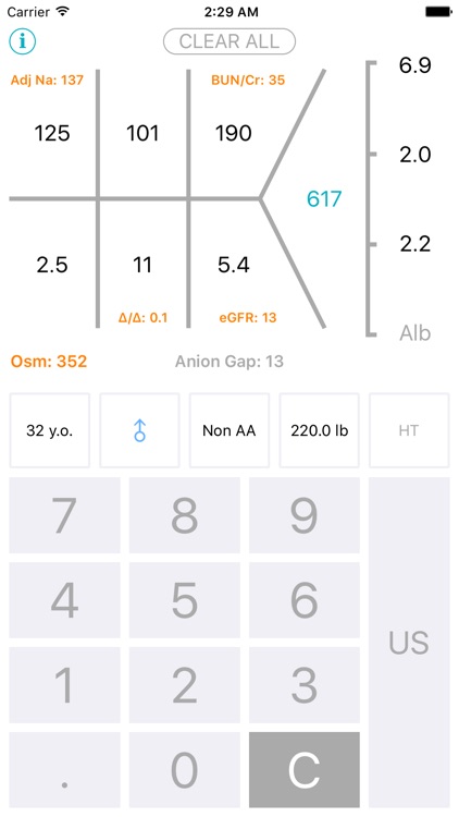 Chem 7 - Medical Calculator