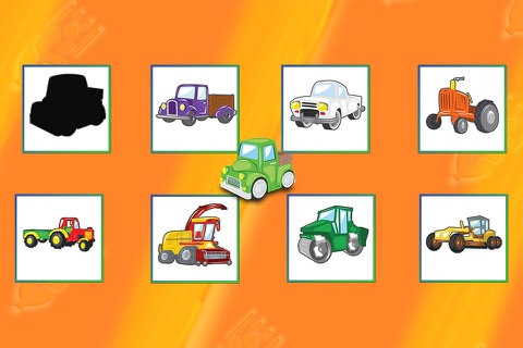 Trucks Cars Diggers Trains and Shadows Shape Puzzles for Kids screenshot 3