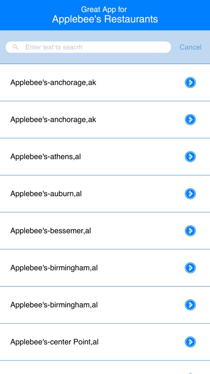 Great App for Applebee's Restaurants