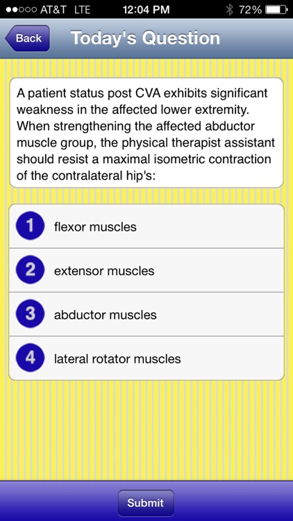 Physical Therapist Assistant - Question of the Day