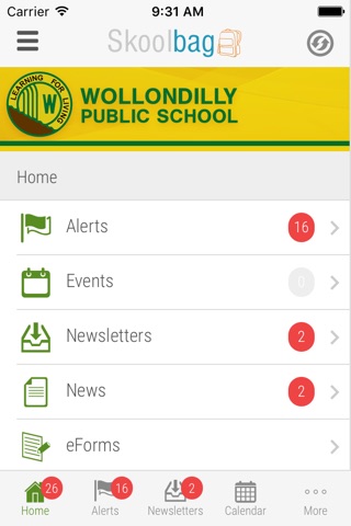 Wollondilly Public School - Skoolbag screenshot 2