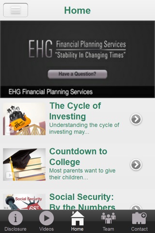 EHG Financial screenshot 2