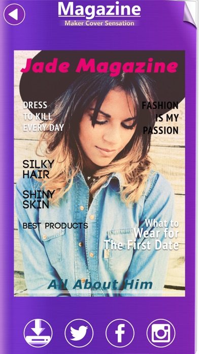 MAGAZINE MAKER COVER SENSATION: PUT PHOTO.S IN TEXT FRAME.S &AMP; CREATE MAG FRONT PAGE 1.0 IOS