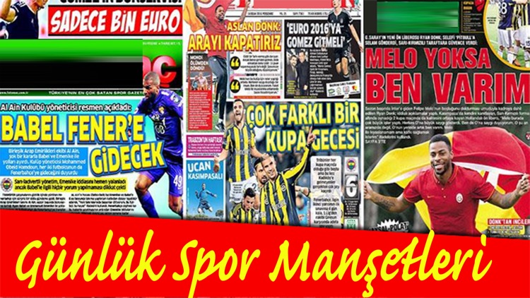 Günlük Spor Manşetleri